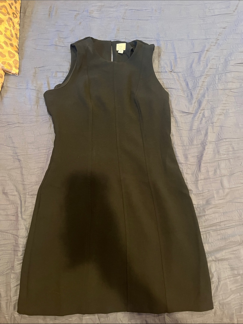 a new day Black Sleeveless Mini Sheath Dress